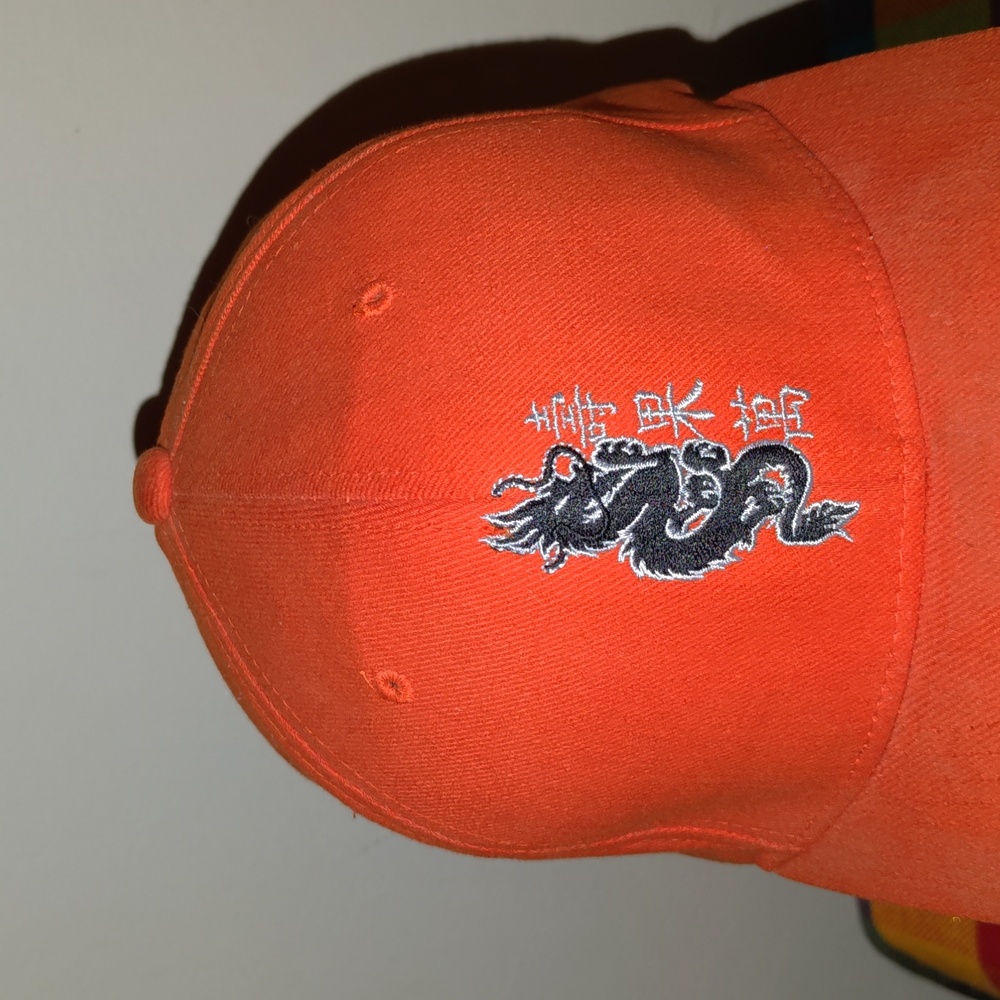 Vtg Dragon Shou Gu Wan Embroidered Flexfit Hat Cap S-M View 2